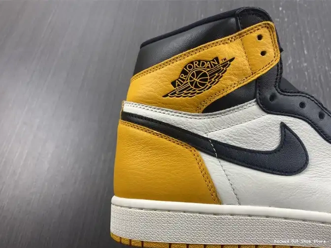 Kick Theory Yellow 555088-711 OG High 1 Air Toe Jordan 0603